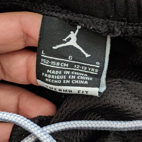 Jordan Youth Large Black Athletic Pants - Picture 4 of 6